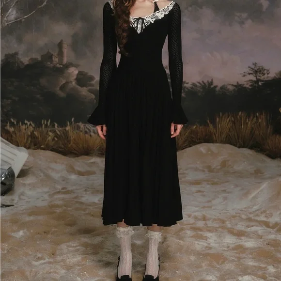 LaceMade Symphony of Blossom Knit Dress - Picture 11 of 11